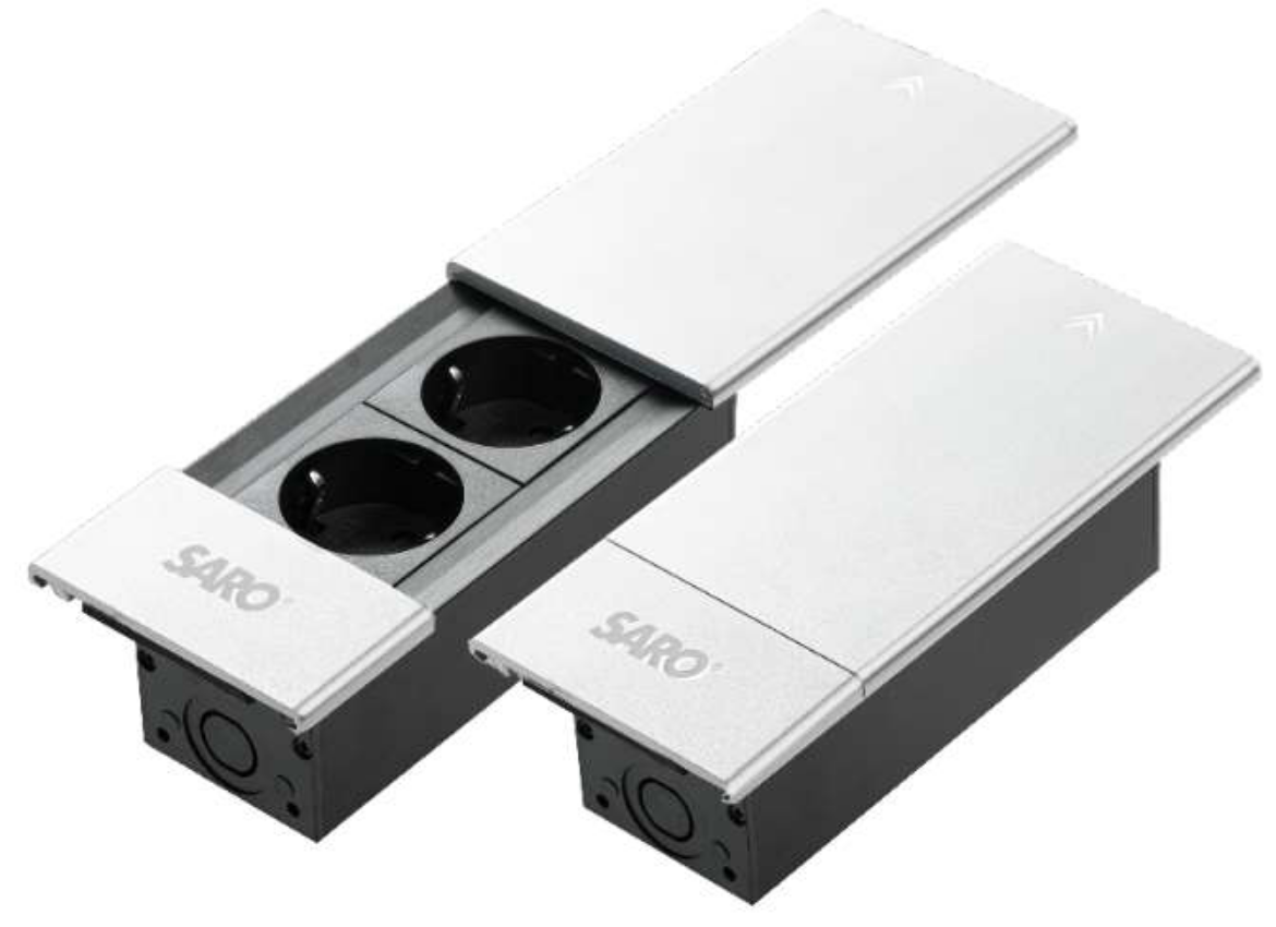 پریز توکار SARO مدل Plug-S2-White