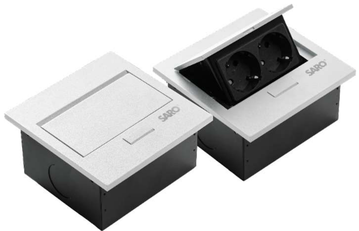 پریز توکار SARO مدل Plug-L2-White