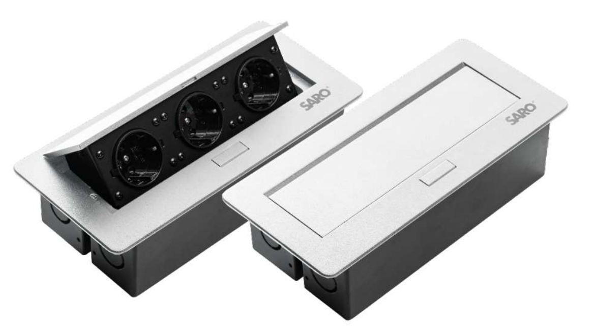 پریز توکار SARO مدل Plug-L3-White