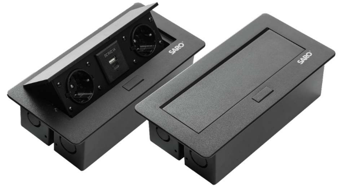 پریز توکار SARO مدل Plug-L3-U